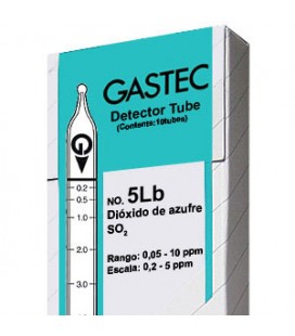 Tubos Gastec Dióxido de Azufre 5LB